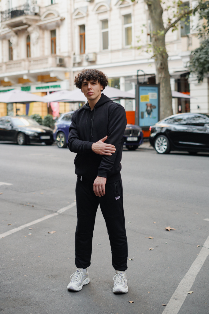 Hoodie ZIP Black - Jolybell