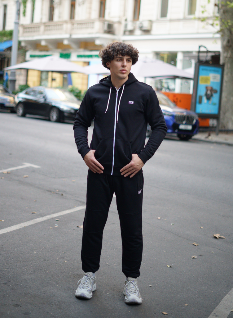 Hoodie ZIP B.O.M.J Black - Jolybell