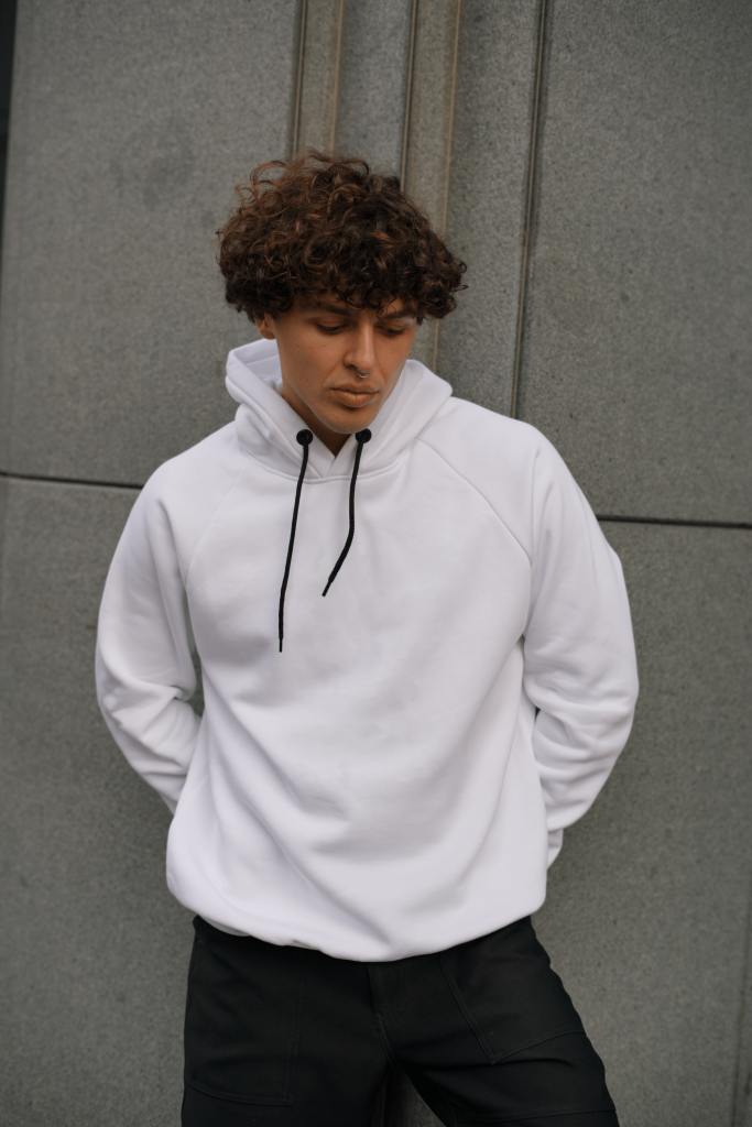 値下げ中！今市隆二 RILY Corduroy Hoodie White Fleece Zip Hoodie with Oversized Hood | Ecru – Khy